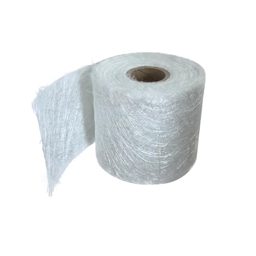 Fiberglass Chopped Strand Mat 10 Yards X 4 Fiberglass Mat Roll 1.5oz Suit for Molding Automotive Boats Surfaces and Reinforces Repairs (1 10 Yards X 4 1.5oz)