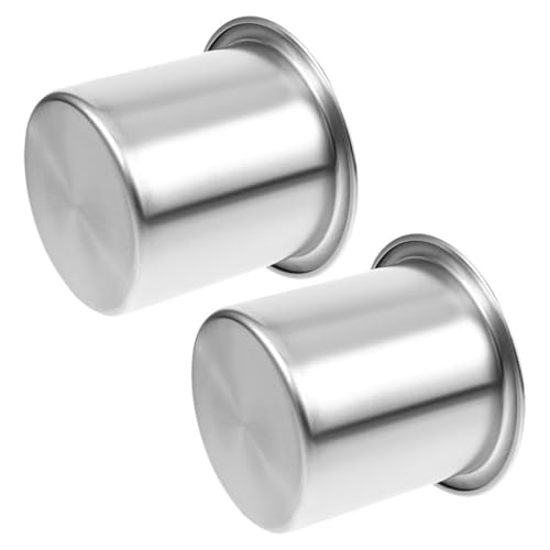 Porte-gobelets en acier inoxydable BESTYASH lot de 2 argenté pour voiture et cinéma
