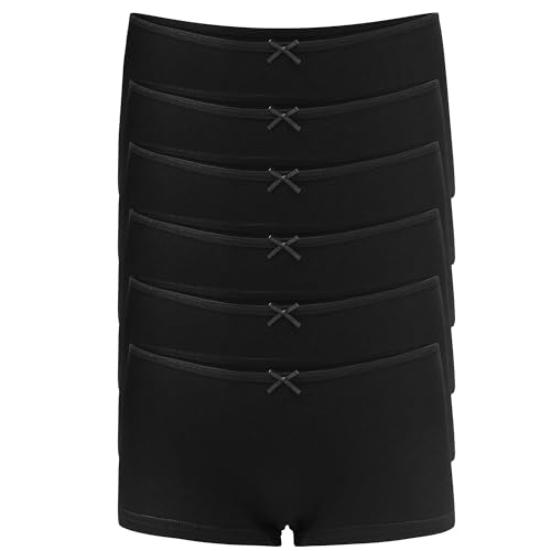 Image of Allxwek Womens Cotton Underwear Boy Shorts for Women Stretch Comfort Boxer Briefs Ladies Knot Panties 3 /6 3901