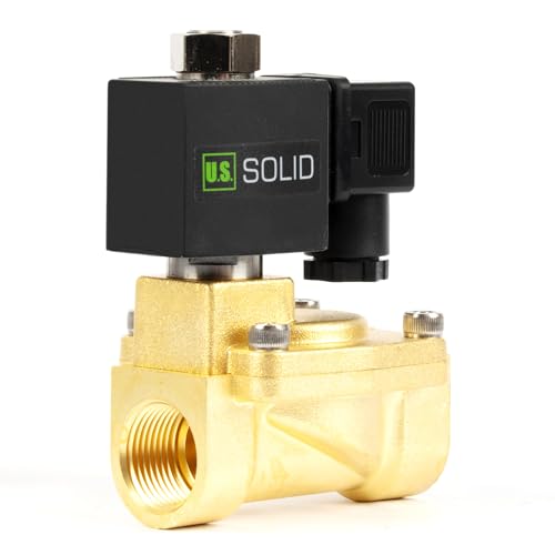 U.S. Solid Brass Solenoid Valve 3/4" - 110V 120V AC,