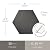 Avant Decor | Peel and Stick Kitchen Backsplash Tiles | Stone Composite Hexagon Solid Color | Stick On Wall Tiles | Easy DIY Installation | 6” x 6.9” | Box of 30 Tiles