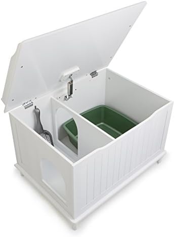 Nora Designer Litter Box Chest in White