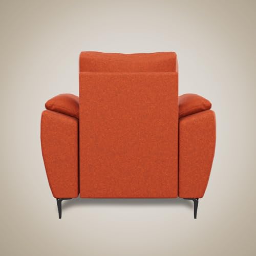 Image of Centuary Sleepables Modena Premium Sofa|Classy Quilted Suede Fabric Upholstery|Fiber-Filled Back Cushion|Wide Plush Fibrefilled Armrests|Ergonomic Lumbar Support |Walnut Brown|3 Years Warranty
