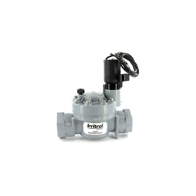 Suinga -Electroválvula de riego 2500MT 1'' 9V Irritrol, uso con programadores de riego eléctricos, color negro