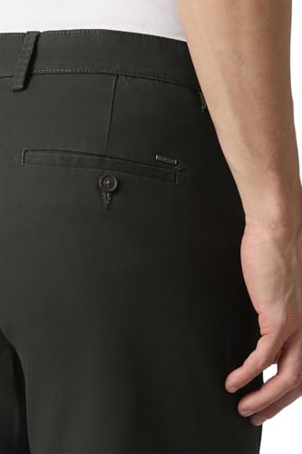 Image of Peter England Men's Regular Fit Mid Rise Pants