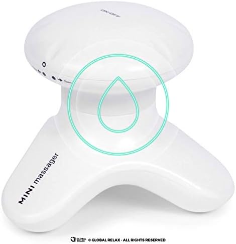 Miniatura 6 de GLOBAL RELAX BONNO Masajeador corporal vibratorio - Blanco (nuevo modelo 2023) - Masaje Shiatsu, anticelulitis, reflexología, acupresión - Masaje
