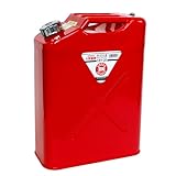 矢澤産業(Yazawasangyo) ガソリン 携帯缶 縦型 20L レッド レジャー マリン スポーツ CRY20