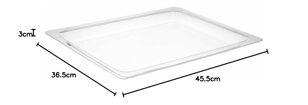 LUTH Premium Profi Parts Glasbackschale 455X365mm kompatibel mit Gaggenau 00468419 für Backofen