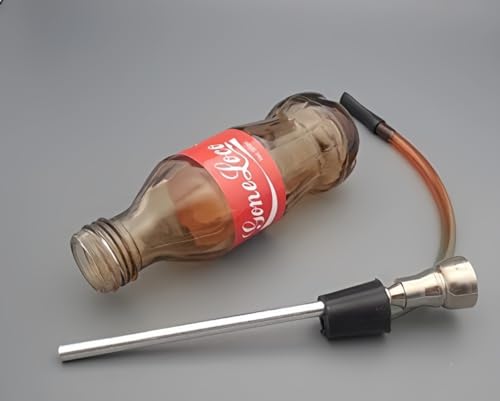 Tragbares Glasbong, Glas Bongo Wasserpfeife, Mini Bong Shisha Hookah Set, Rauchpfeife, Dab-Rig, Glas Bong, Ölpfeife, bunte Flasche 12cm