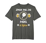 Humour Raquette Padeliste Joueur de Padel et Apéro