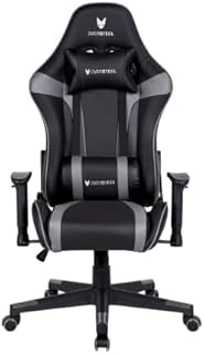 Oversteel - ULTIMET Professional Gaming Chair, Leatherette, 2D Armrests, Height-adjustable, 180° Reclining Backrest, Gas Spring Class 3, Up to 120Kg, Colour Grey