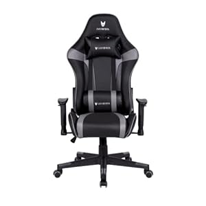 Oversteel – ULTIMET Professionele Gaming Stoel Kunstleer, 2D Armleuningen, In Hoogte Verstelbaar, Rugleuning 180º, Gaszuiger Klasse 3, Tot 120kg, Grijs