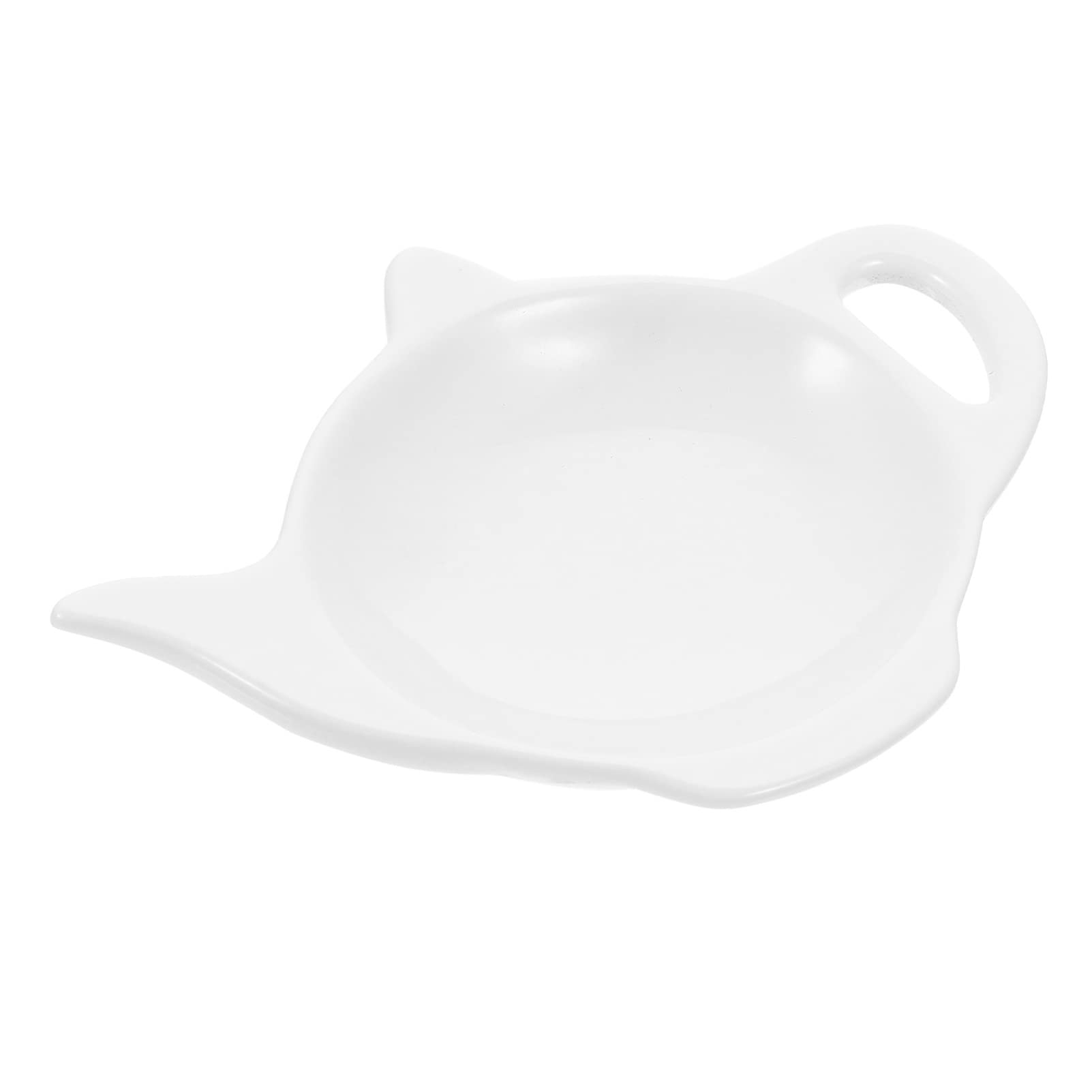 STOBAZA Soporte para Bolsas De Té Doméstico Plato Decorativo Delicado Bandeja Multifunción para Accesorios De Té En Casa 4.80X3.34X0.78In