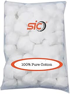 SIC ® 100% Pure Cotton Wool Balls, Super Soft, Pack of 200