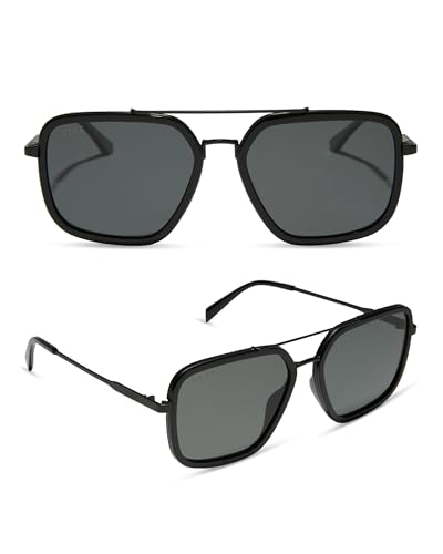 DIFF Jordan Black Navigator Sunglasses