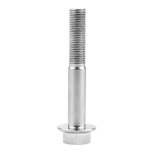 Image of Ti Screws M10 x 20 25 30 35 40 45 50 55 60 65 70 75 80 90 100mm 1.25 Pitch Titanium Flange Hex Bolt Pack of 4 (Silver, M10x65mm)