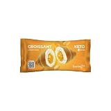FEELING OK CROISSANT RIPIENO da 50 Gr CREMA DI ALBICOCCA - Cornetto Chetogenico Ripieno alla Crema di Albicocca e con solo 3,00 Gr di Carbo e solo 0,50 Gr di Zuccheri (Box da 10 Pezzi da 50 Gr)