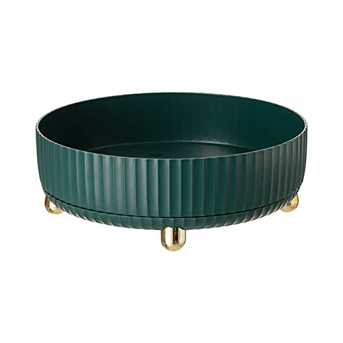 Uezeth Estante giratorio para especias, estante de almacenamiento, accesorios de cocina y organización, organizador giratorio para refrigerador, armario y aparador