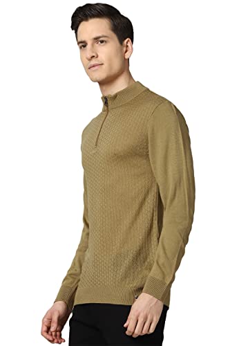 Image of Peter England Men Acrylic Turtle Neck Classic Sweater