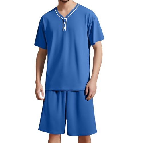 Pyjama pour homme vêtement de maison vintage pour des soirées détendues en pantalon ample