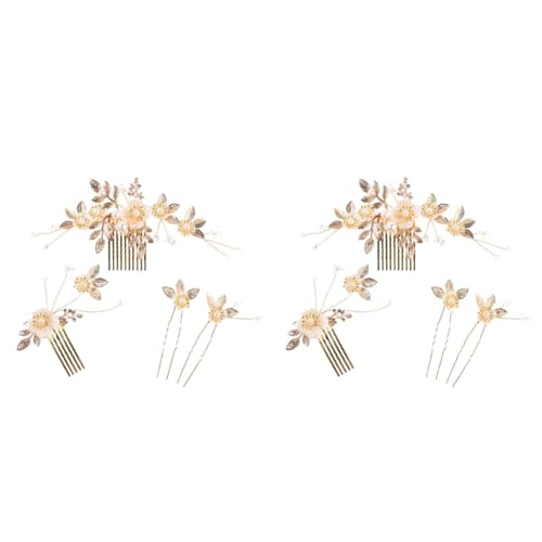 Peigne alliage doré perles mariage accessoire cheveux unique pour mariée bohème