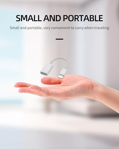 Adaptador Lightning a USB OTG 3.0 Cable Conector de datos para iPhone 14 13 Pro Max para Apple MFi Certified para iPad Conector USB-A Lector de Tarjetas Cámara Digital Teclado Conexiones de Memoria - imagen 7