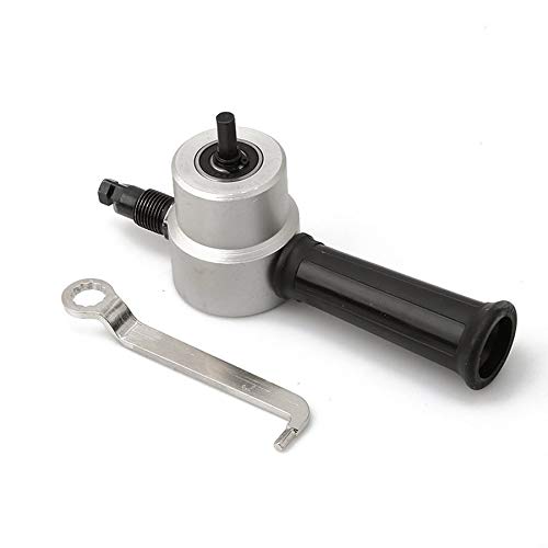 New Double Head Metal Nibbler Cutter 360 Degree Adjustable Metal Sheet Cutter Saw Drill Attachment Cutting Tool