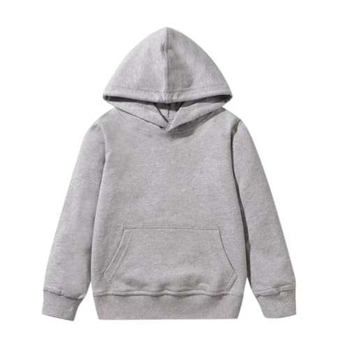 Sweat à capuche style patchwork bicolore en textile solide pour enfant