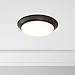 Maxxima 7 in. Bronze Slim Round LED Flush Mount Ceiling Light Fixture, LED Disk Light 900 Lumens, Warm White 3000K Dimmable Dome Closet Light, Suitable for Pantry, Mudroom, Foyer and Hallway