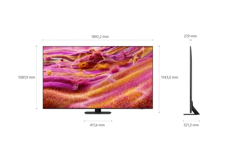 Samsung Neo QLED 4K QN90F 85 Zoll (214 cm) Mini LED Fernseher, Antireflexion, NQ4 AI Gen3 Prozessor, Neo Quantum HDR+, 4K Upscaling Pro, Dolby Atmos, Knox Security, Samsung Vision AI Smart TV