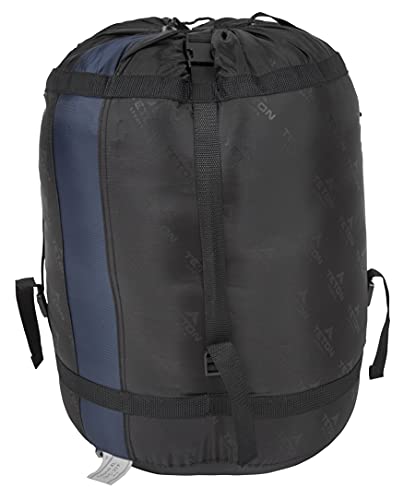 Teton Sports Polara 3-In-1 Sleeping Bag; Great For All Season Camping, Fishing, And Hunting; Versatile Outdoor Sleeping Bag; Lightweight, Washable Inner Fleece Lining; Compression Sack Included , Blue, 82" X 36" #TOP5