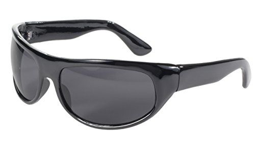 Pacific Coast Wrap Face Hugging Riding Glasses (Black Frame/Smoke Lens)3