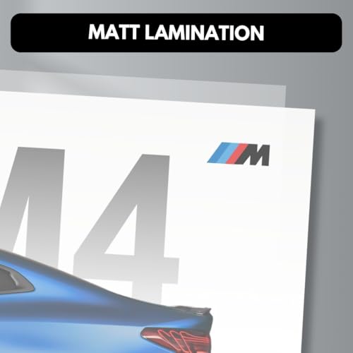 Image of Funk You Store BMW M4 Poster Split Design BMW Car Posters | 3 A3 Sized Cars Poster for Wall | Large Size (89 x 42 cm) Sportscar Wall Decor | M4 CS Car Posters for Room | Supercar (B 026)