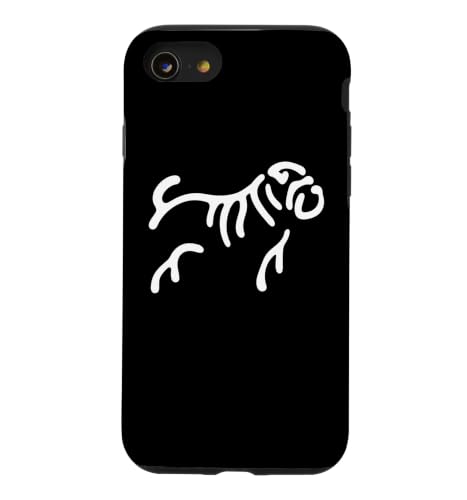 Simple Minimalist Badge Patch Line Art Chinese Shar-Pei Case for iPhone SE (2020) / 7/8