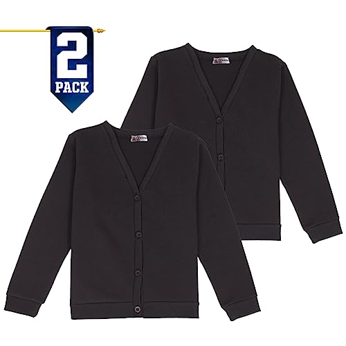 Girls Club Scouts School Uniform Burshed Fleece V Neck Cardigan Cardi Sweatshirt Age 3-14 Years2