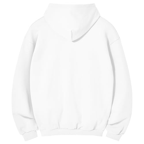 Image of Ohoo Youth French Terry Pullover Hoodie - 100% Cotton Pre-Shrunk Soft Midweight Sweatshirt for Boys Girls