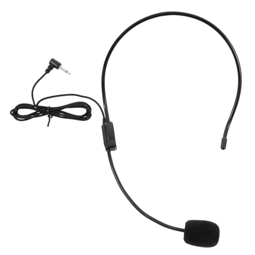 VICASKY 3pcs 3.5mm Headband Mic for Speakers Tour Guide Teacher Headset Microphone Crystal Clear Sound Quality Adjustable Headband Live Performance Microphone