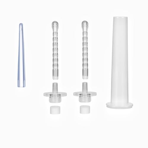 Image of Shower Enema System Silicone Nozzle 3pcs and Dust Cover 1pcs, G1 /2 inchThread for Most Shower Systems