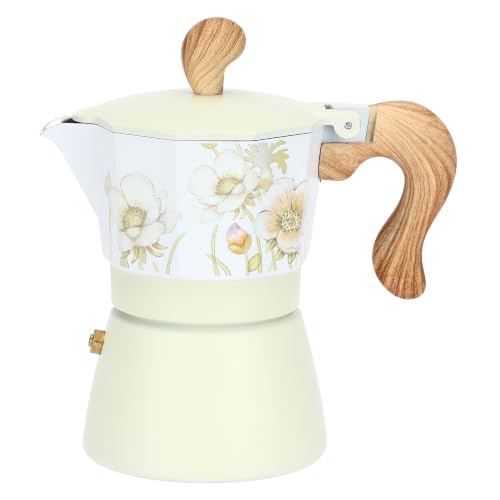 THUN - Caffettiera per induzione Bloom - D9x16,5H cm - Alluminio, fondo in acciaio inox, nylon, silicone.