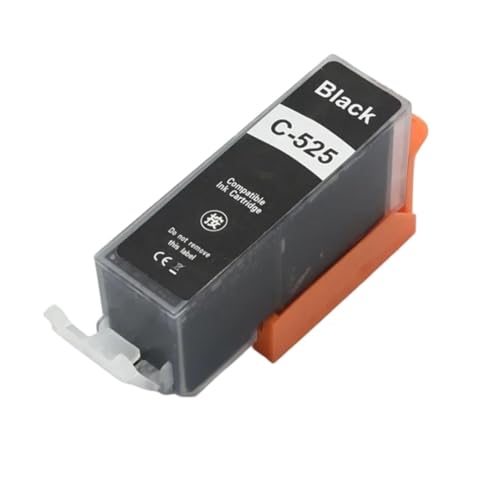 Cartouche d'encre PGI-525 CLI-526 noire compatible pour imprimante Canon MG5250 et MG5350