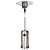 JS Ellie 46,000 BTU Outdoor Propane Patio Heater with Wheels, Propane Heater, Outdoor Heaters for Patio, Space Heater, Heater, for Patio, Party, Backyard, Garden Stainless Steel