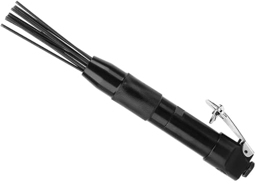 Wakects Nettoyeur de Scories à Aiguille 4400 tr/min 12 Aiguilles Outil de Dérouillage Pneumatique à Aiguilles Outil d'ébavurage Outil de Nettoyage pour...