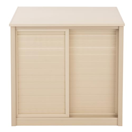 New Age Pet ECOFLEX Versa Stand Storage Cabinet for Pets, 30-Inch, Durable Wood Plastic Composite, Non-Toxic, Easy Assembly, Ideal for Extra Bedding, Food, Toys, Accessories Storage, Maple Finish