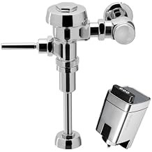 Sloan Royal 186 Urinal Flushometer, 3012600 & Sloan EBV-500-A Retrofit, 3325500 Bundle - Fixture Connection Top Spud, 1.5 GPF Manual Flush Valve, Exposed Side Mount Sensor, 72 Hour Sentinel Flush