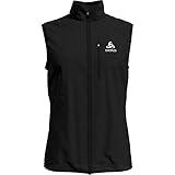 Muy cómodo Odlo Zeroweight Weste Chaleco para Hombre, Negro, Small