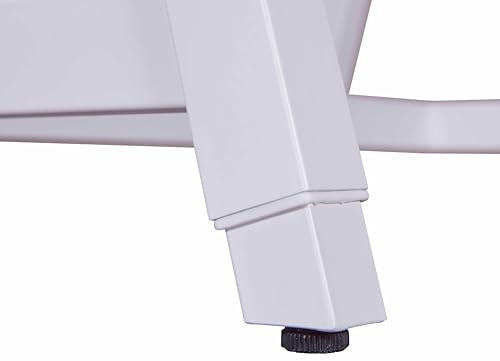 Inter Link - Kinderschreibtisch – höhenverstellbarer Schreibtisch - für Kinder - mit Aufsatz - Stabiler Tisch - Kinderzimmer - ergonomisch - Lern- & Arbeitstisch - Weiß/Grau - Emmelie