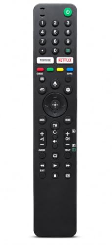 Image of Sony Bravia TV Remote Compatible with Smart LED OLED UHD 4K TV Models RMF-TX500P RMF-TX500E, Non-Voice Replacement Remote Control, Black, LED 427 NVC