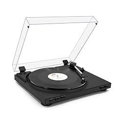 Tourne-Disque avec Couvercle Anti-poussière Transparent Tourne-Disque en Vinyle Haut-parleurs stéréo intégrés Bluetooth Platines vinyles à 3 Vitesses Phonograph - Les Beatles, Paul McCartney, John Lennon, RIngo Starr, George Harrison
