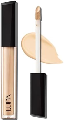 LUNA Long-Lasting Tip Concealer Cover-Fit (#02 Beige) Full Coverage, for Under Eye Dark Circles, Fine Lines, Redness & Discoloration, Korean Makeup 0.26 Fl Oz