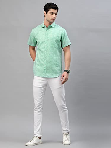 Image of Style Quotient Men Beige Comfort Casual Shirt